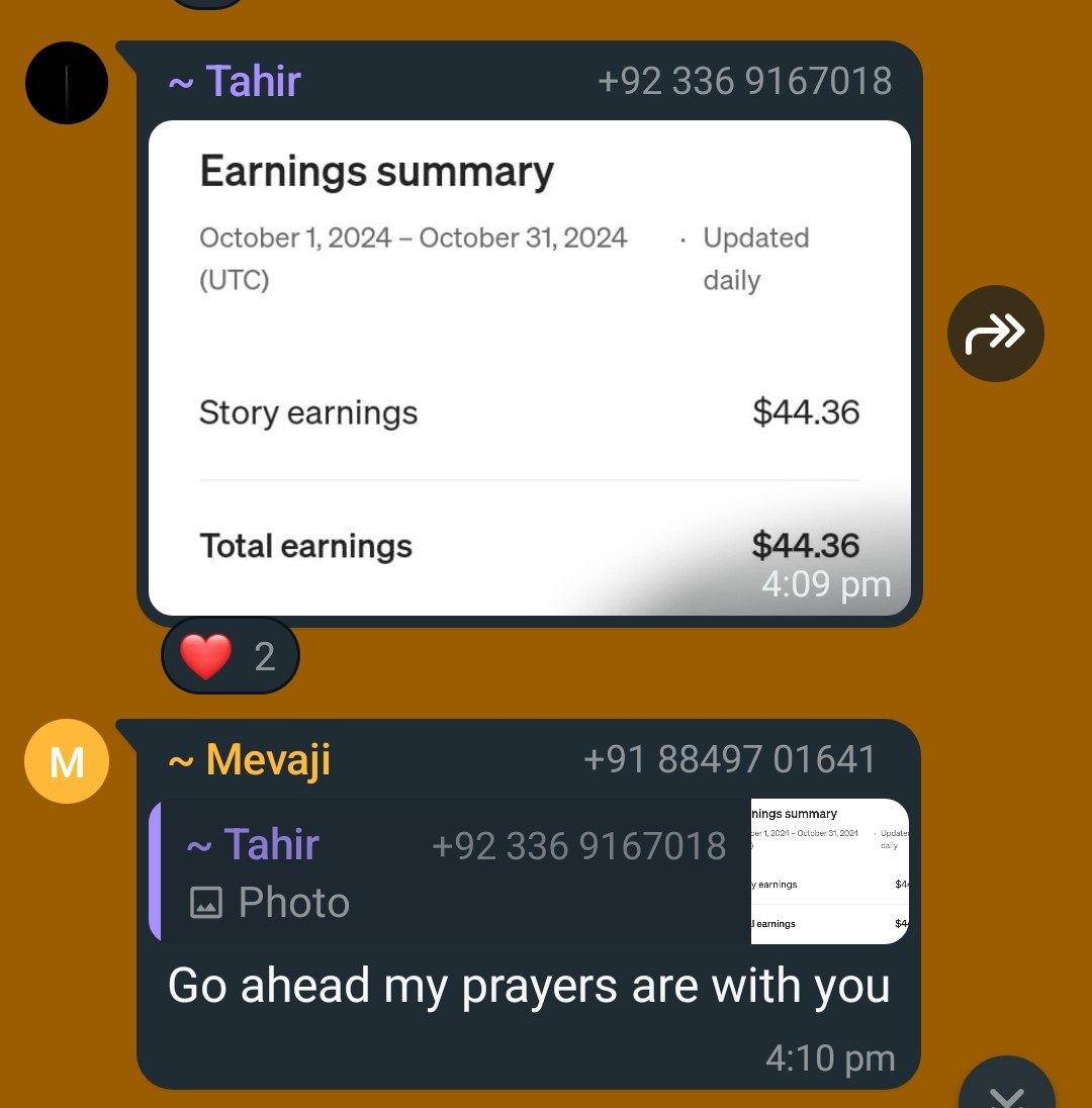 Client testimonial screenshot